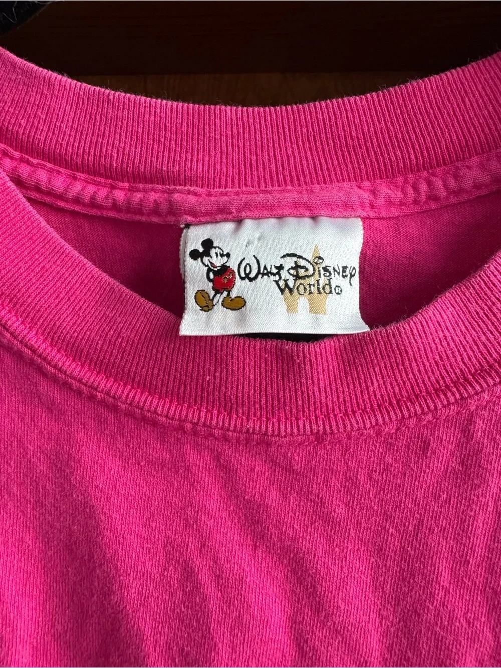 Disney Pink Cropped Walt Disney World T-Shirt